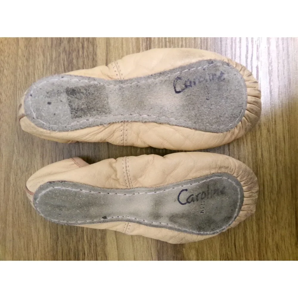 Pre-Owned Dance Ballet Shoes DUX Dance Kids 12.5M Man Made Full Sole